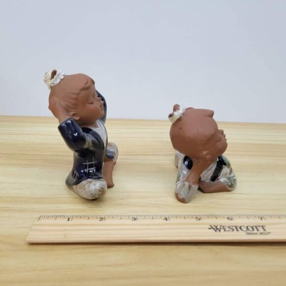 Vintage 1970s UTCI Japan Pottery Folk Art Figurines - Picture 10 of 14